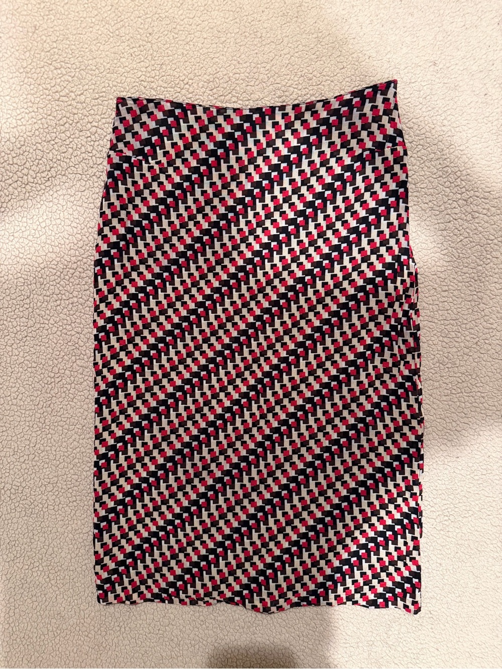 Vintage Etam Geometric Pencil Skirt Excellent Condition 0/34